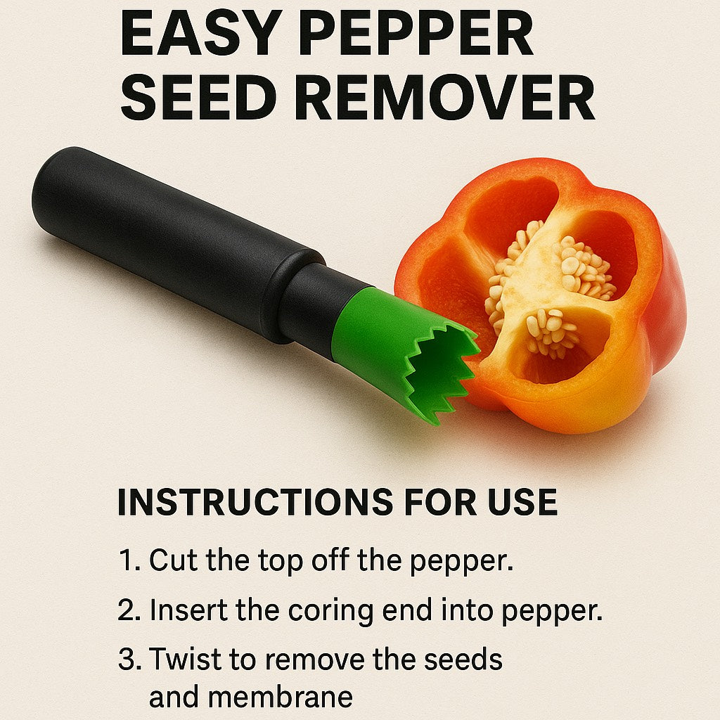 Easy Pepper Seed Remover
